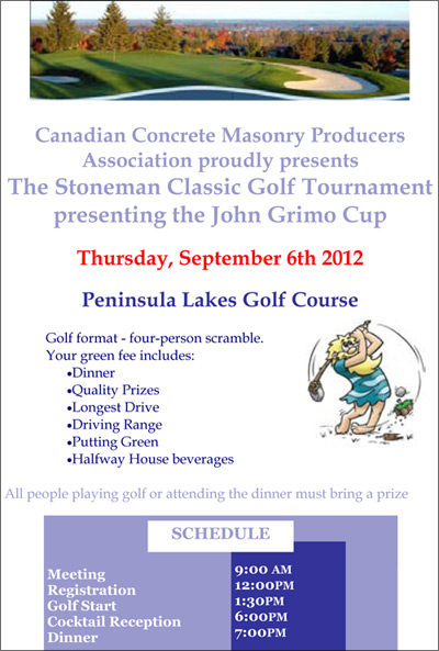 2012 Annual General Meeting/Charity Golf Tournament