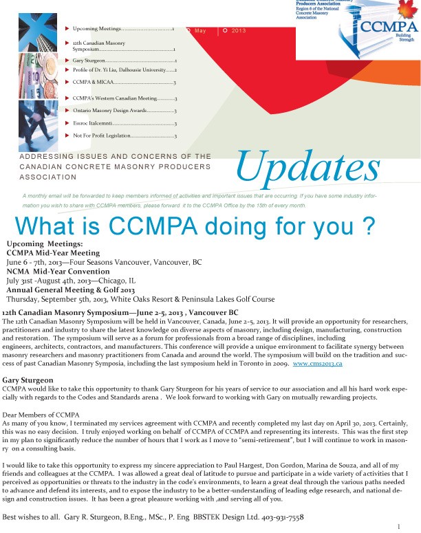 May Newsletter
